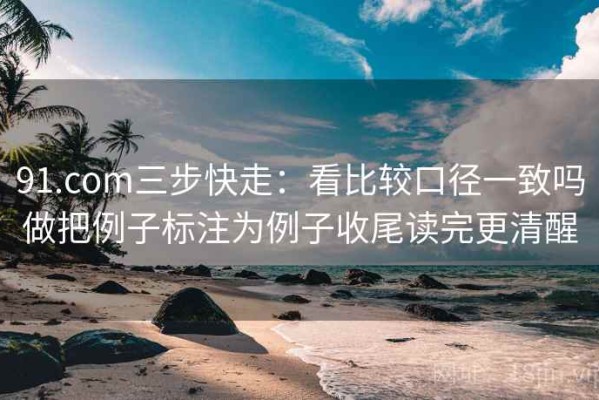91.com三步快走：看比较口径一致吗做把例子标注为例子收尾读完更清醒